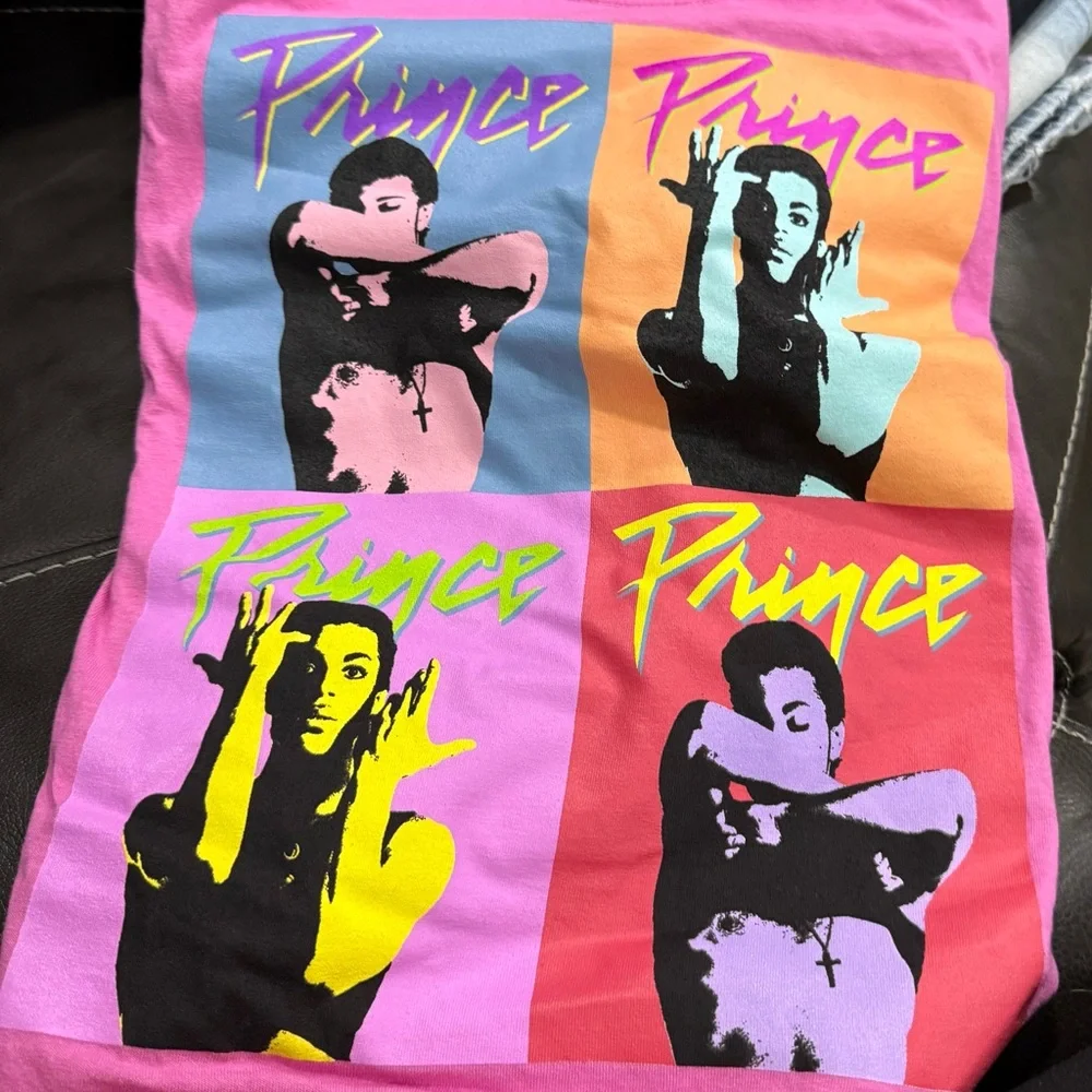 Prince multi-panel graphic unisex Size XL T-shirt Pink - Picture 2 of 3